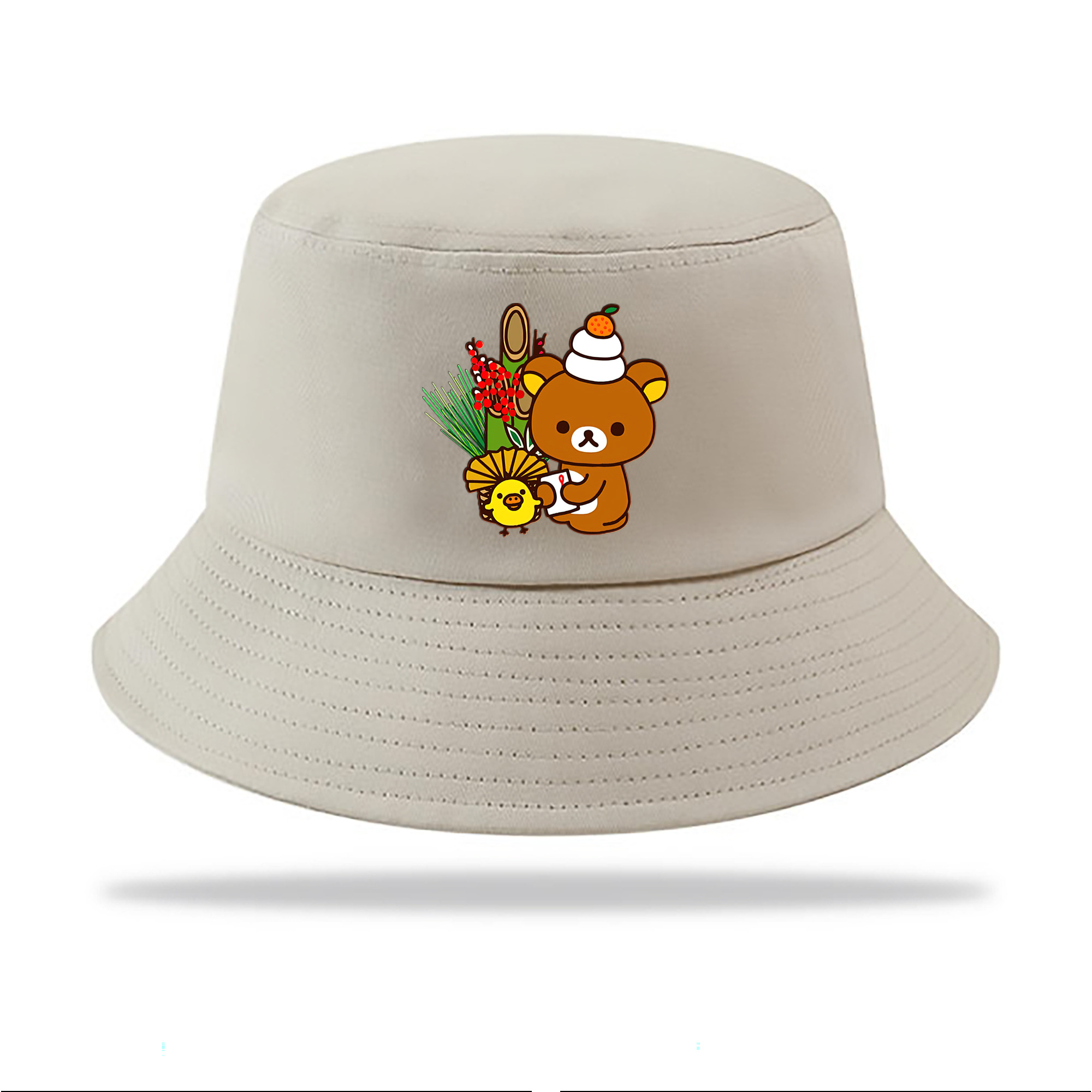 （画像用） リラックマ リラックマ キイロイトリ Rilakkuma Korilakkuma Kiiroitori アウトドア日除けバケットハット